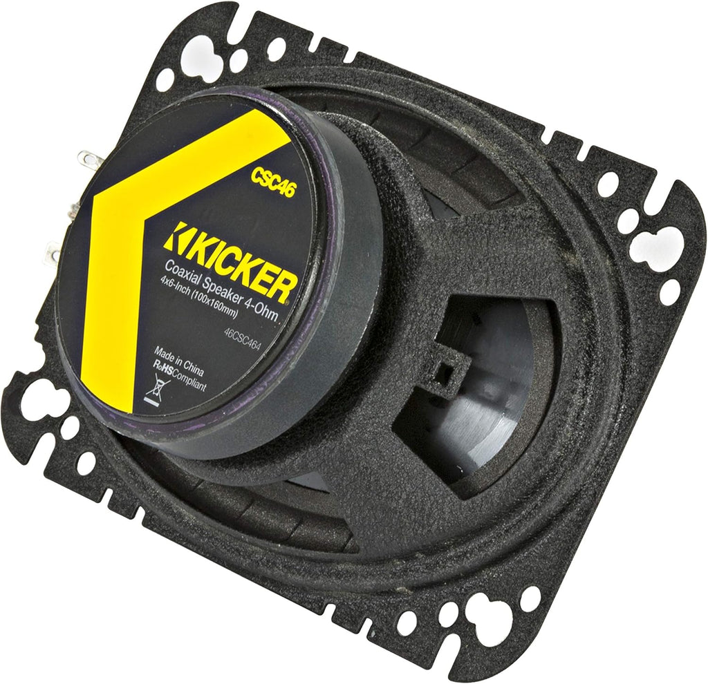 4 x 6 150 Watt 4 Ohm 2-Way Coaxial Speakers with Polypropylene Cone I906