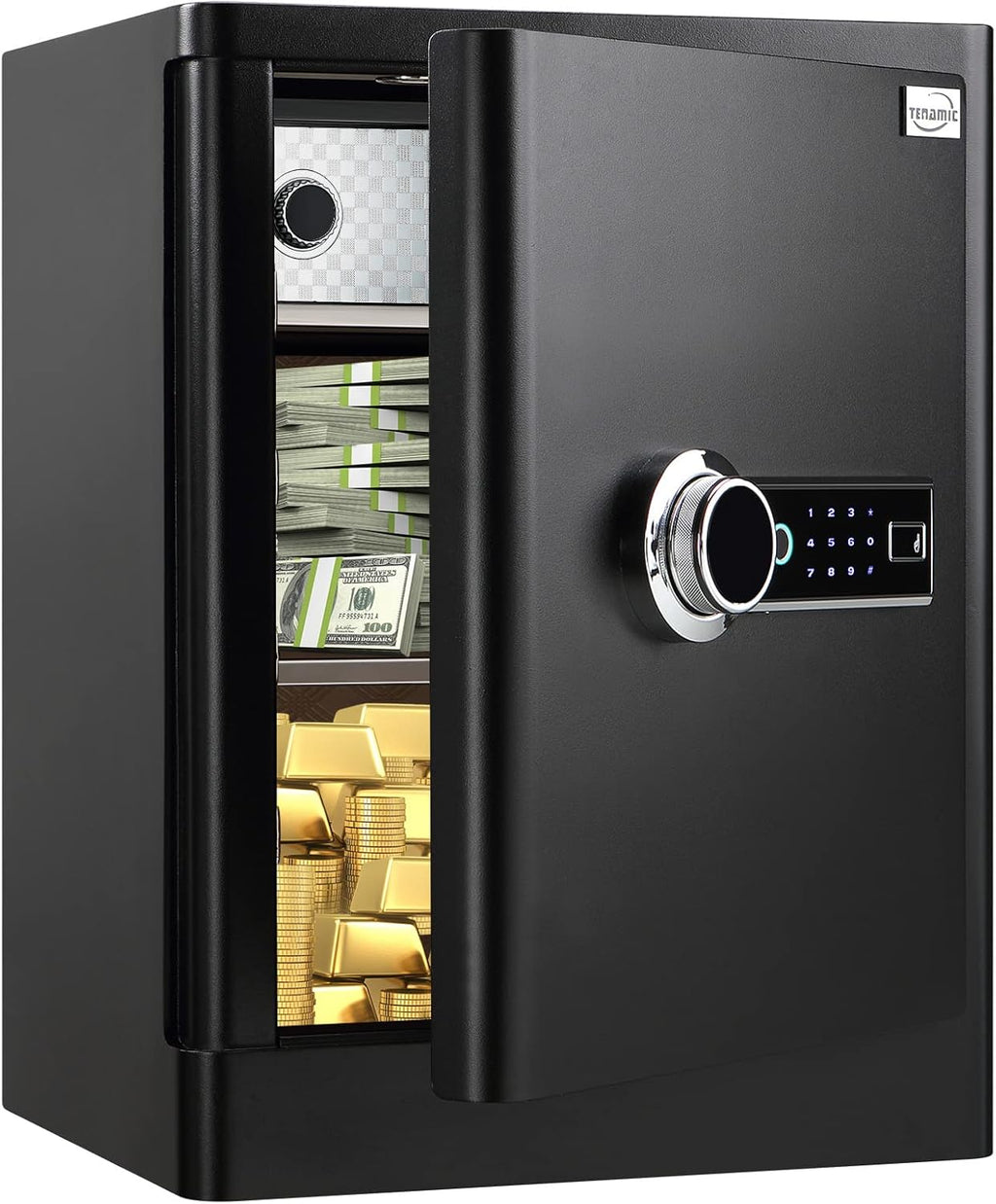 Fingerprint Safe Box 3.02 Cubic Feet with Touch Screen Keypad H56600