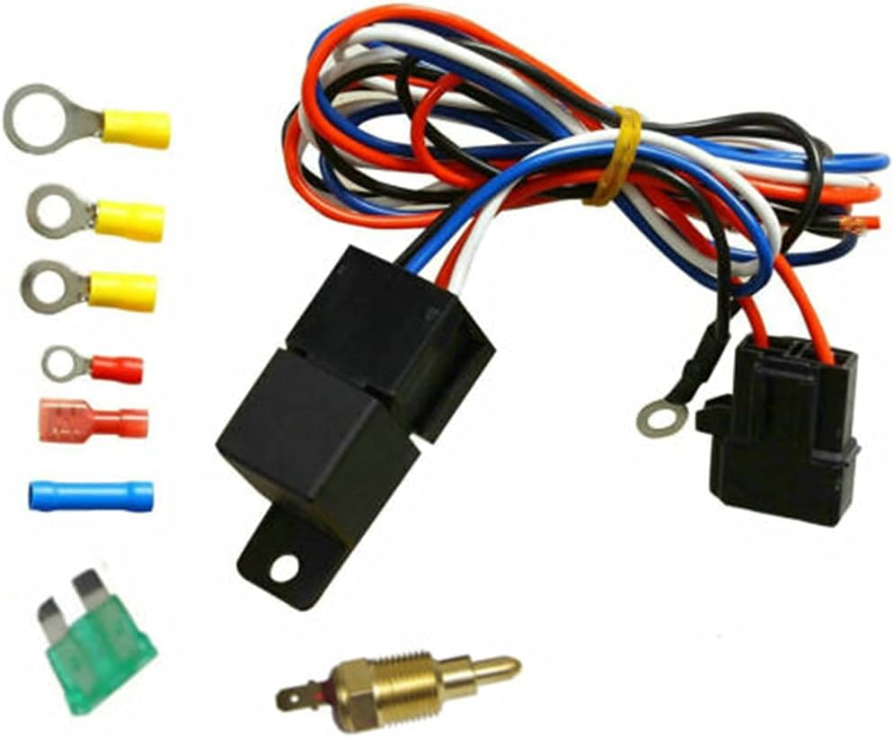 Full Aluminum Radiator & Fan Shroud & Thermostat Relay Kit Z9451