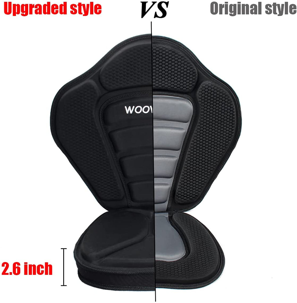 Thickened Kayak Seat with Detachable Back Storage Bag D1322