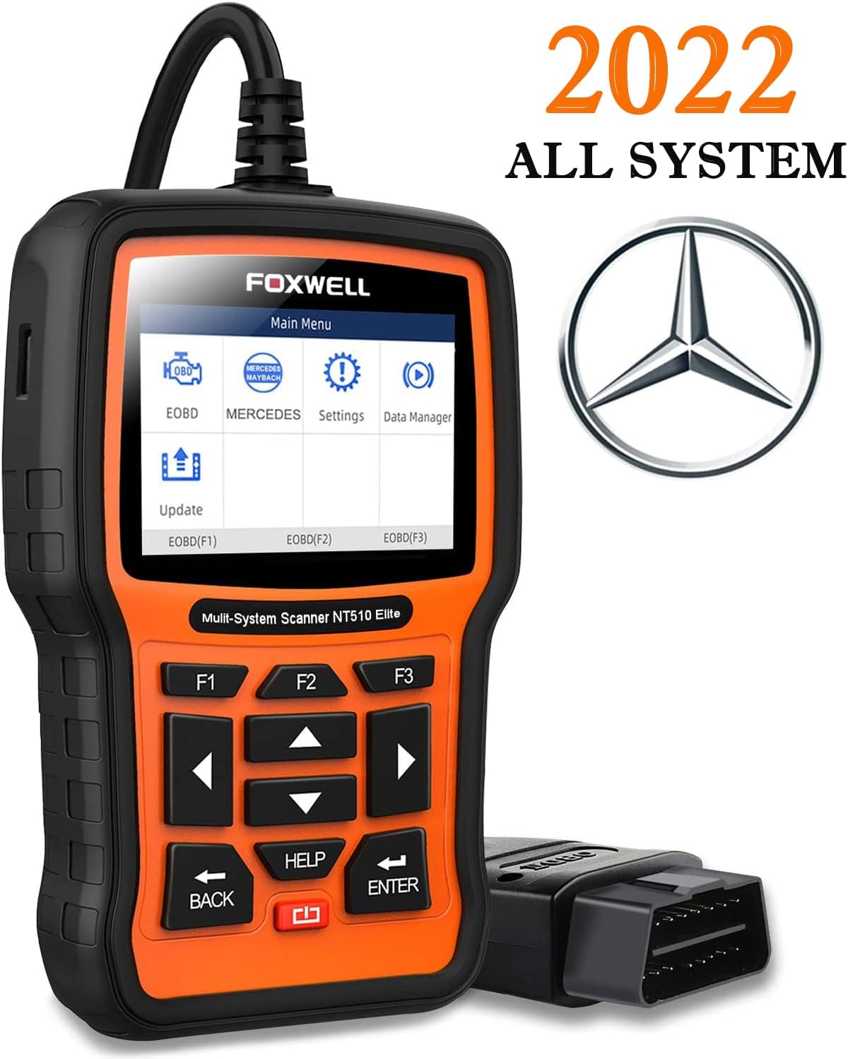 NT510 Elite All System Diagnostic Tool for Mercedes Benz Code Reader Scan Tool V1225