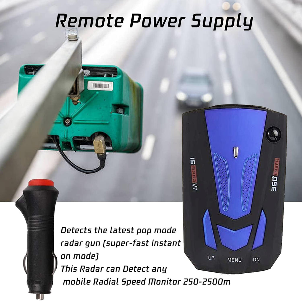 Blue LED Display Radar Detector with Voice Prompt Speed Alarm N435