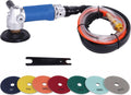 4" Pneumatic Wet Polisher Grinder with 7 Pieces Polishing Pads T96260