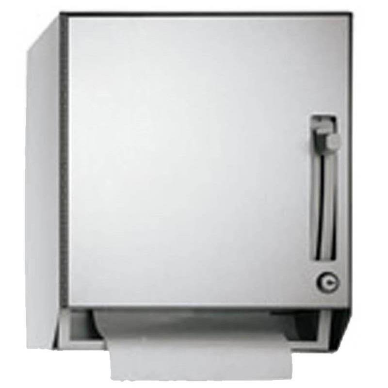 Satin Stainless Steel Surface Mounted Paper Towel Roll Dispenser D8075