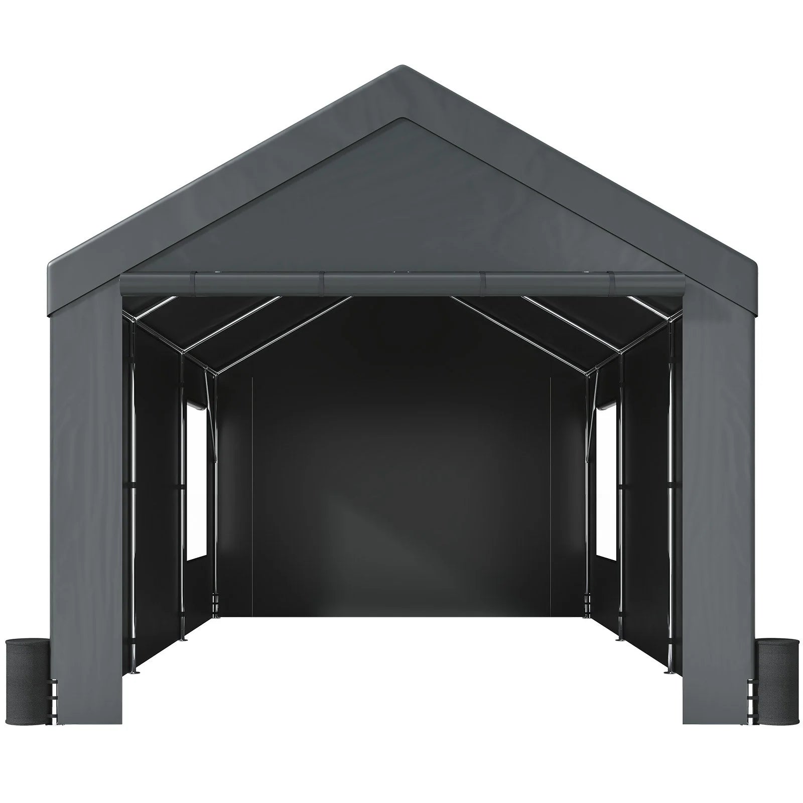 12x20ft Heavy Duty Carport with Removable Sidewalls W489