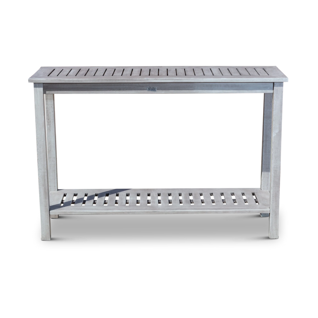 Silver Gray Eucalyptus Console Table Z42266