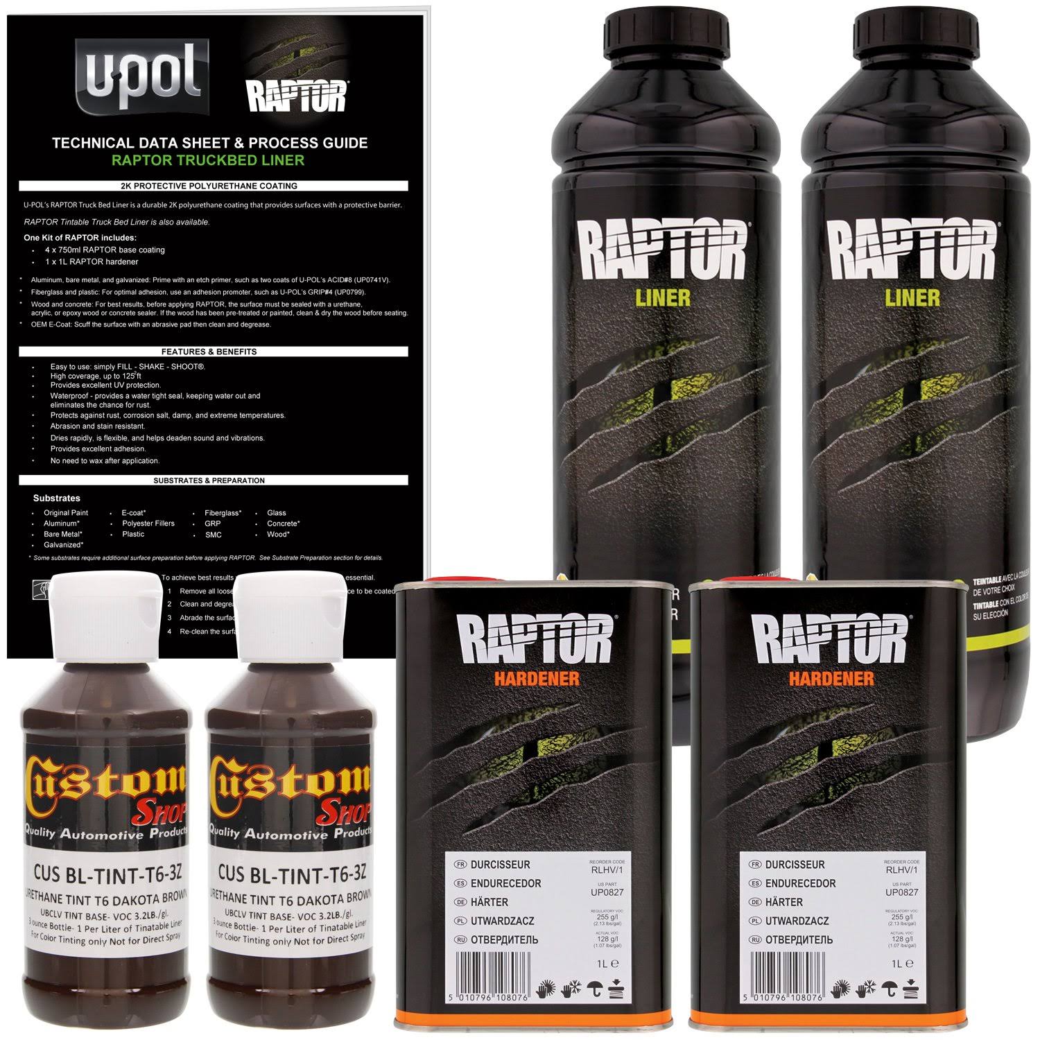 Dakota Brown Urethane Spray-On Truck Bed Liner, 2 Liters W6015