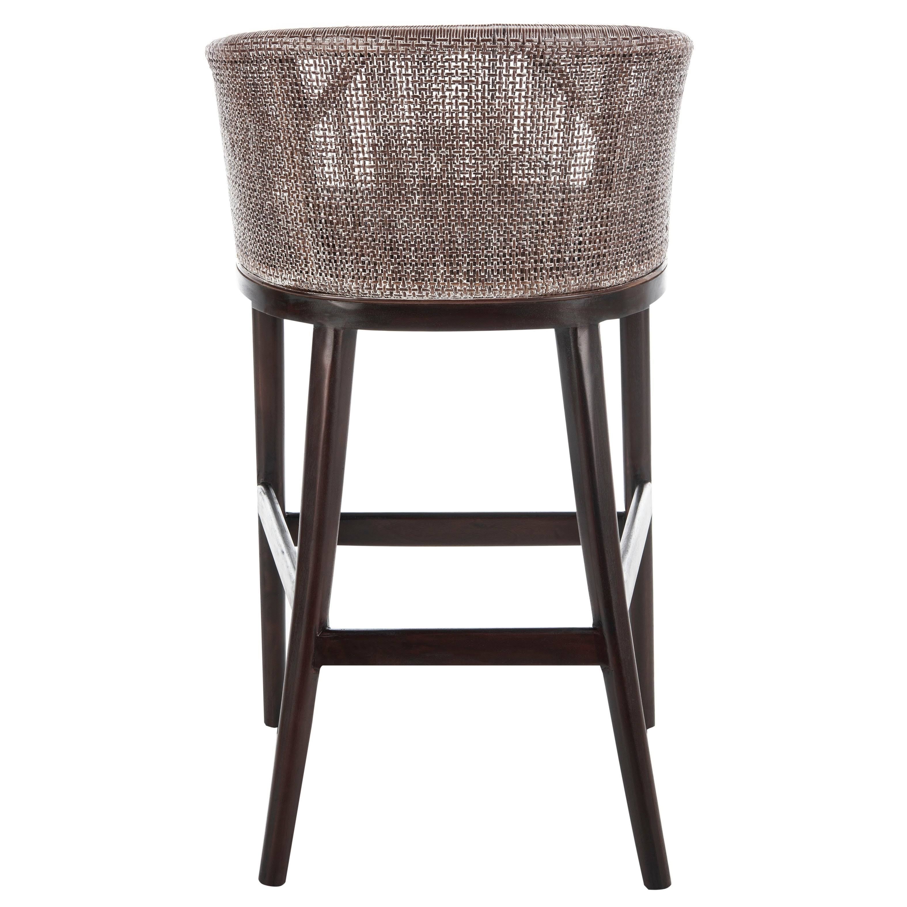 Natural / White Washed Bar Stool D9466