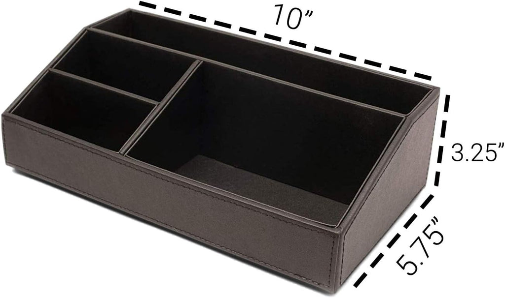 Stackable Leatherette Paper Trays Desk Organizer K132