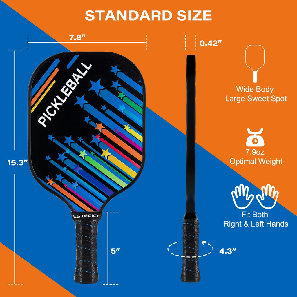 Pickleball Paddle Set of 4 with Black Bag V800383