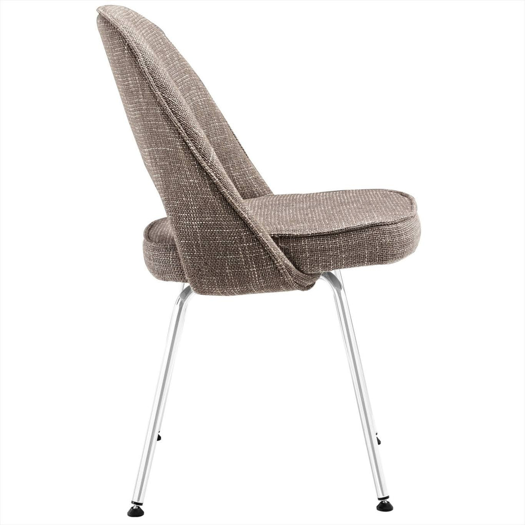 Oatmeal Fabric Dining Side Chair T5497