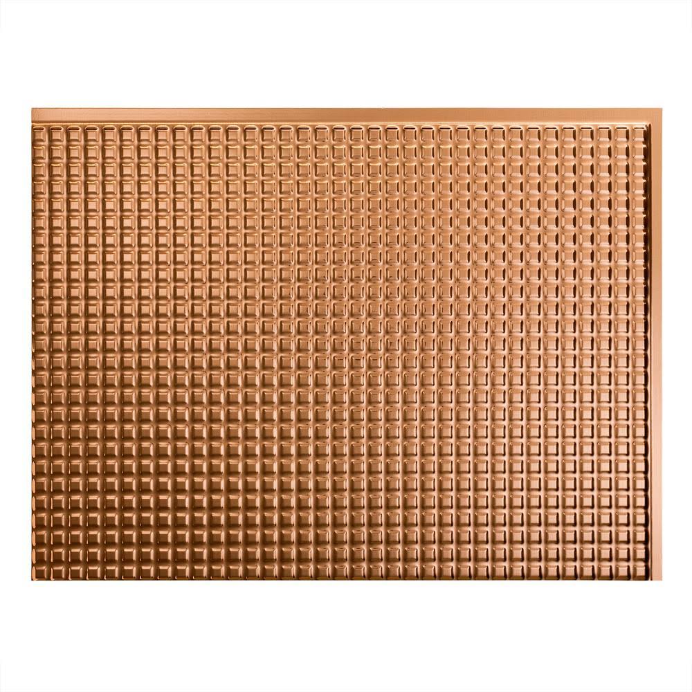 Square Polished Copper Backsplash Kit D181440