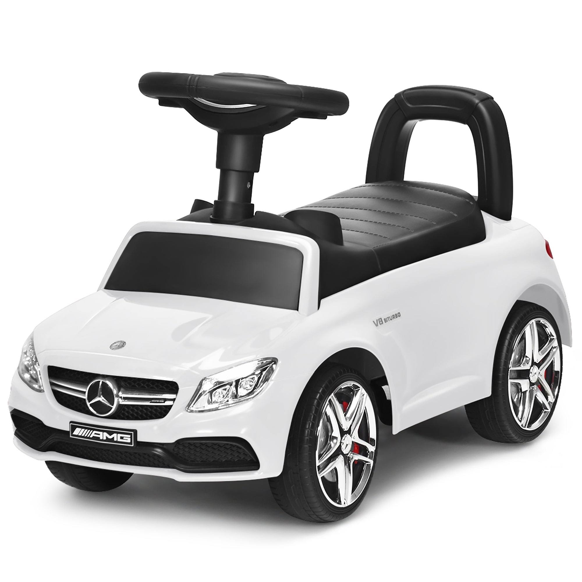 White Kids Ride on Push Car with Music Horn X65077
