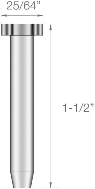 50 Pack Stainless Steel Hand-Crimp Stemball Swages for 1/8" Cable Railing, T316 Marine Grade S6878