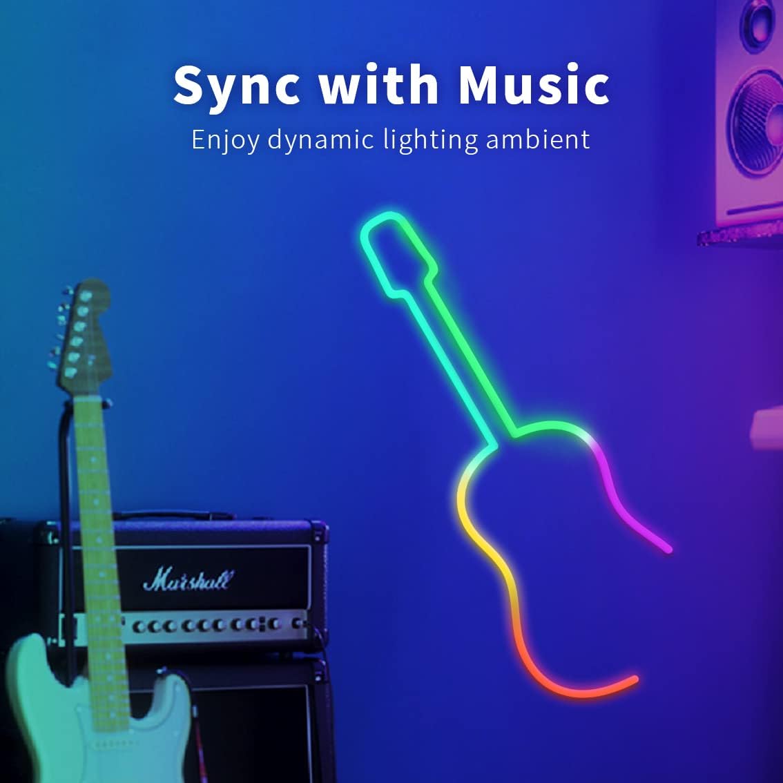 10FT LED Neon Rope Lights, 16 Million Colors, Pack of 2 O312