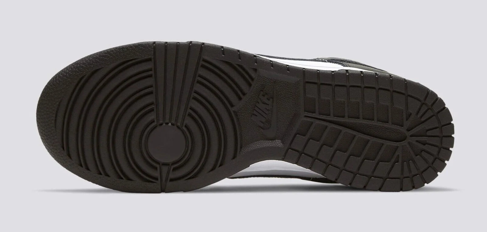 Black & White Leather Running Shoes C291441
