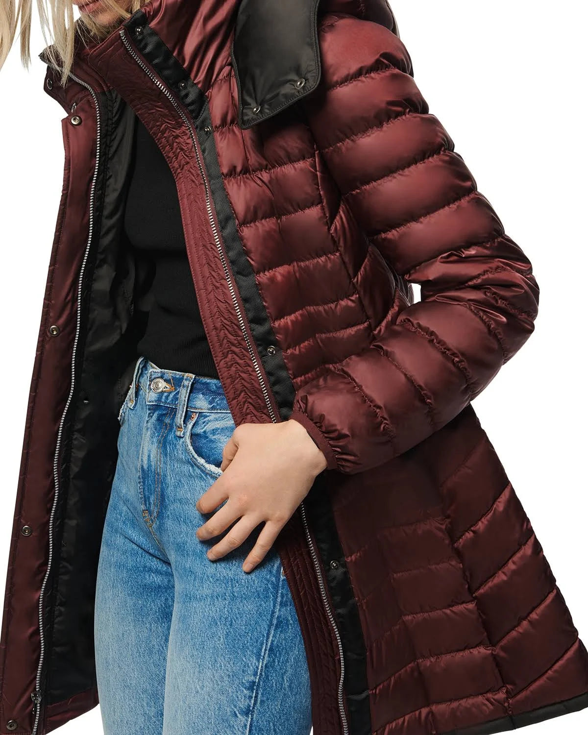 Black Puffer Coat U58582