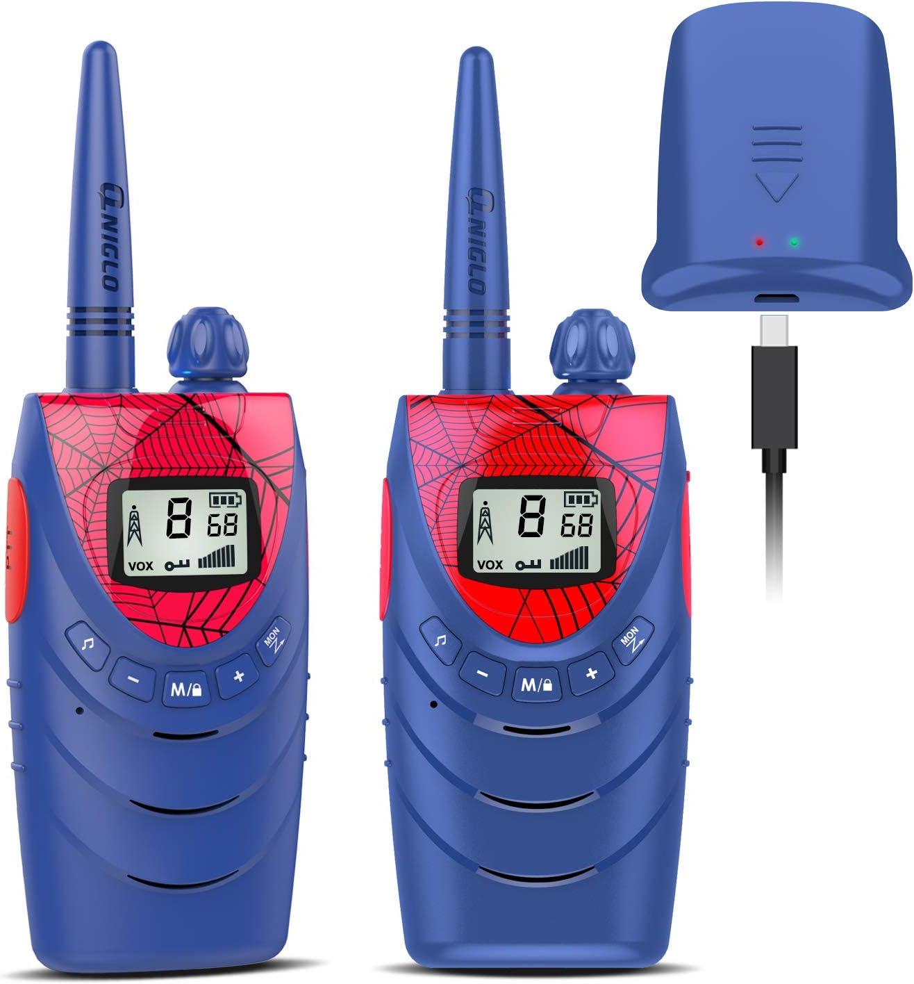 4 Pack Rechargeable Walkie Talkies, 22 Channels FRS 2 Way Radios I28769