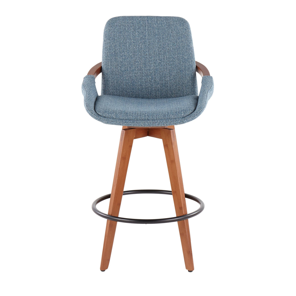 Blue Noise Fabric Counter Stool H5386