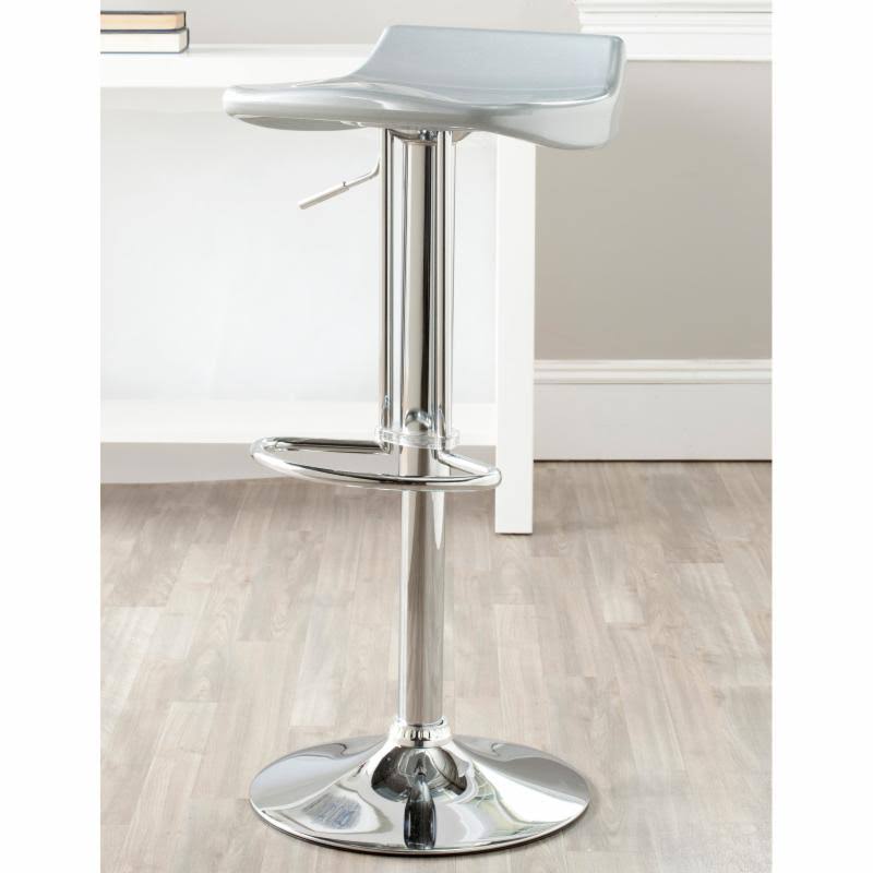 White Swivel Bar Stool L4762