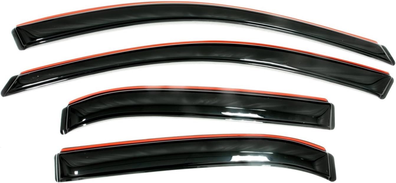 Low Profile Dark Smoke Side Window Deflector, 4-Piece Set I674775