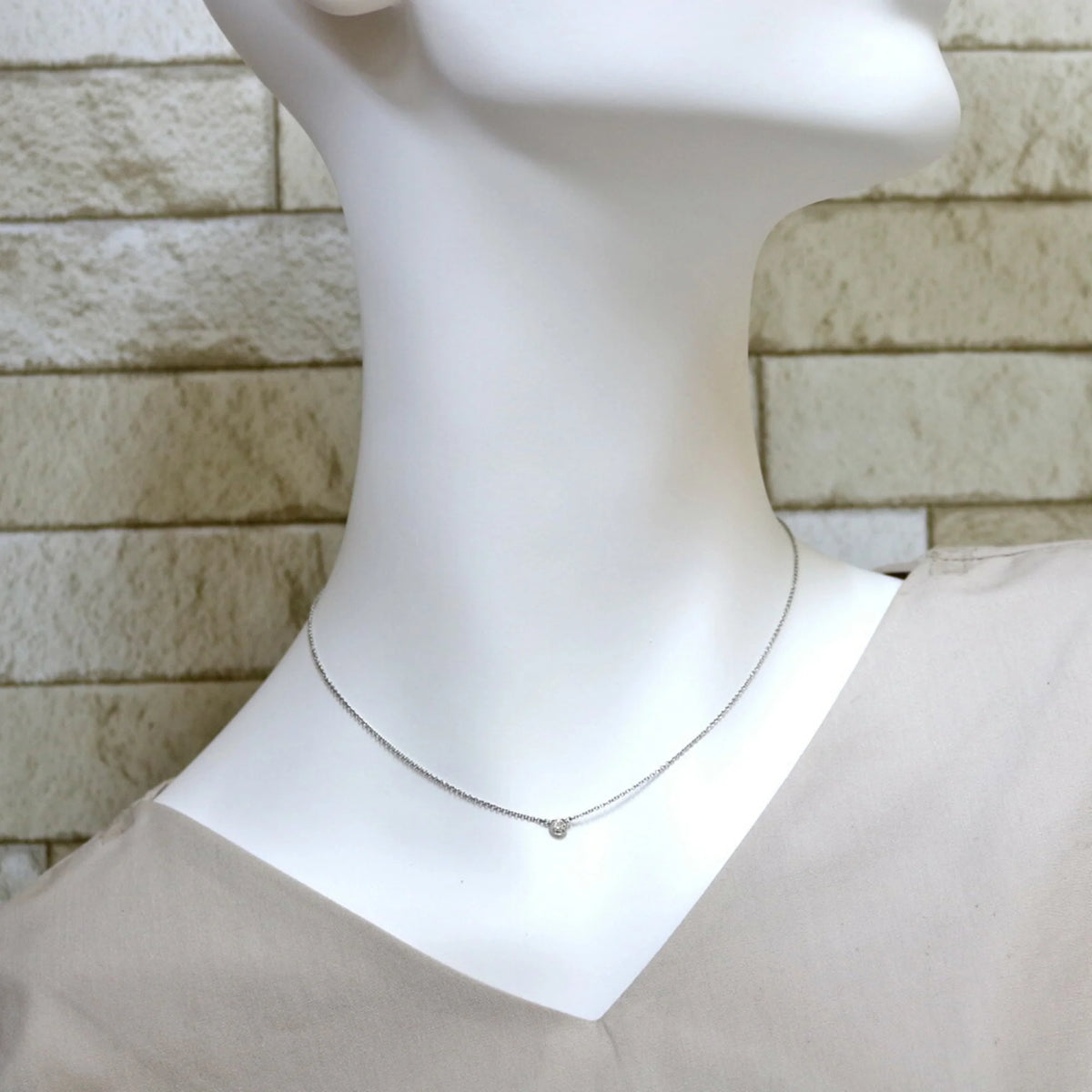 Platinum Necklace By The Yard Diamond F365