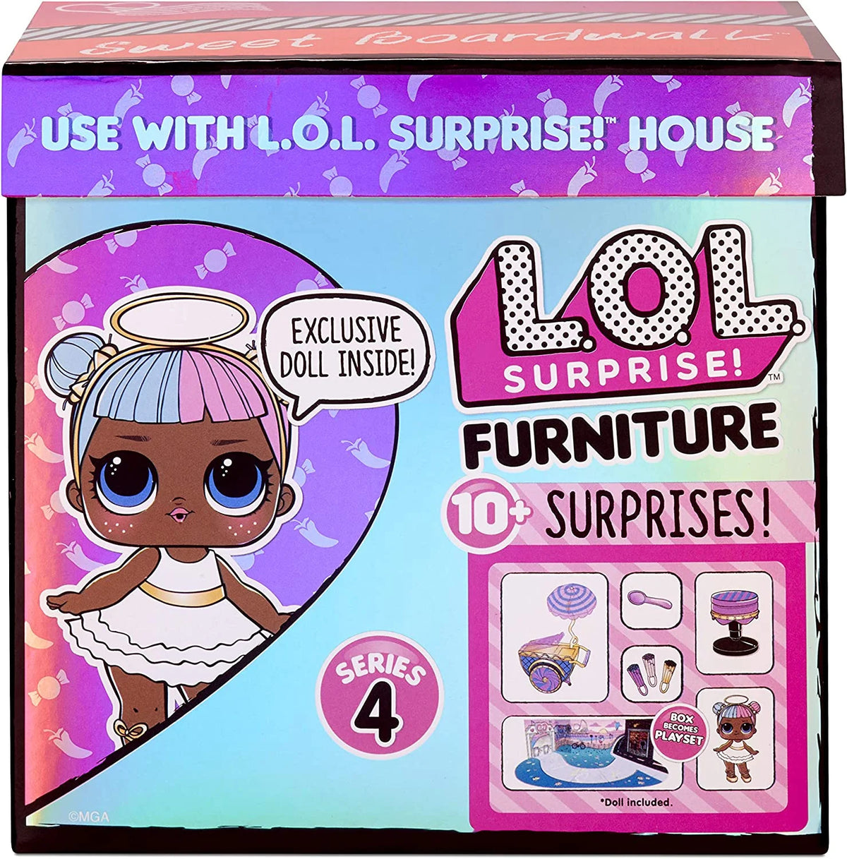Doll Candy Cart Furniture Set with Sugar Doll and 10+ Surprises P2128