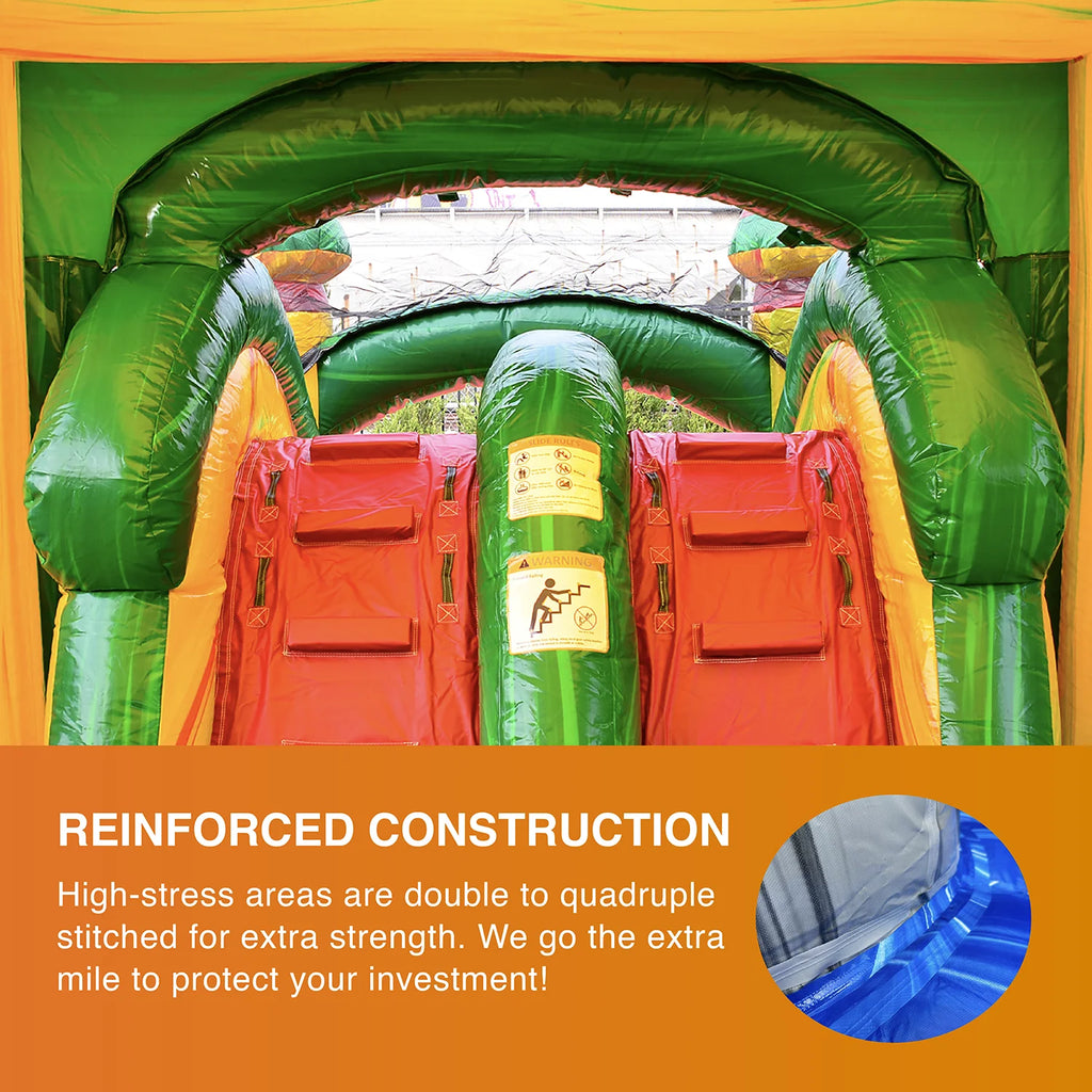 Commercial Grade Bounce House Water Slide with Pool with Blower L711
