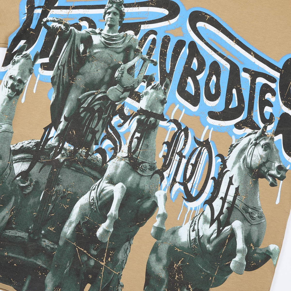 FIRST ROW Bodies Crop Graphic T-Shirt