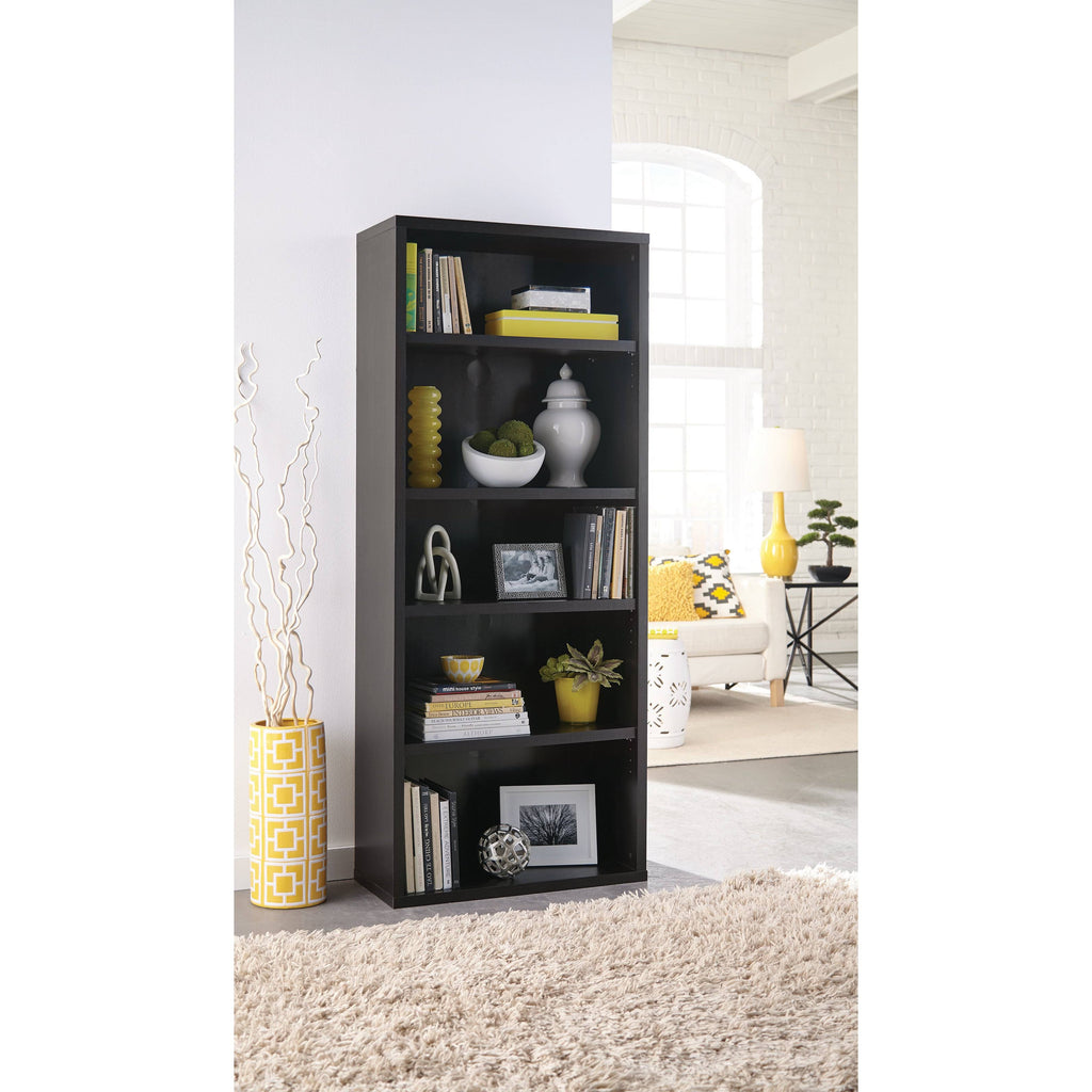 Black Walnut 5-Shelf Bookcase H40393