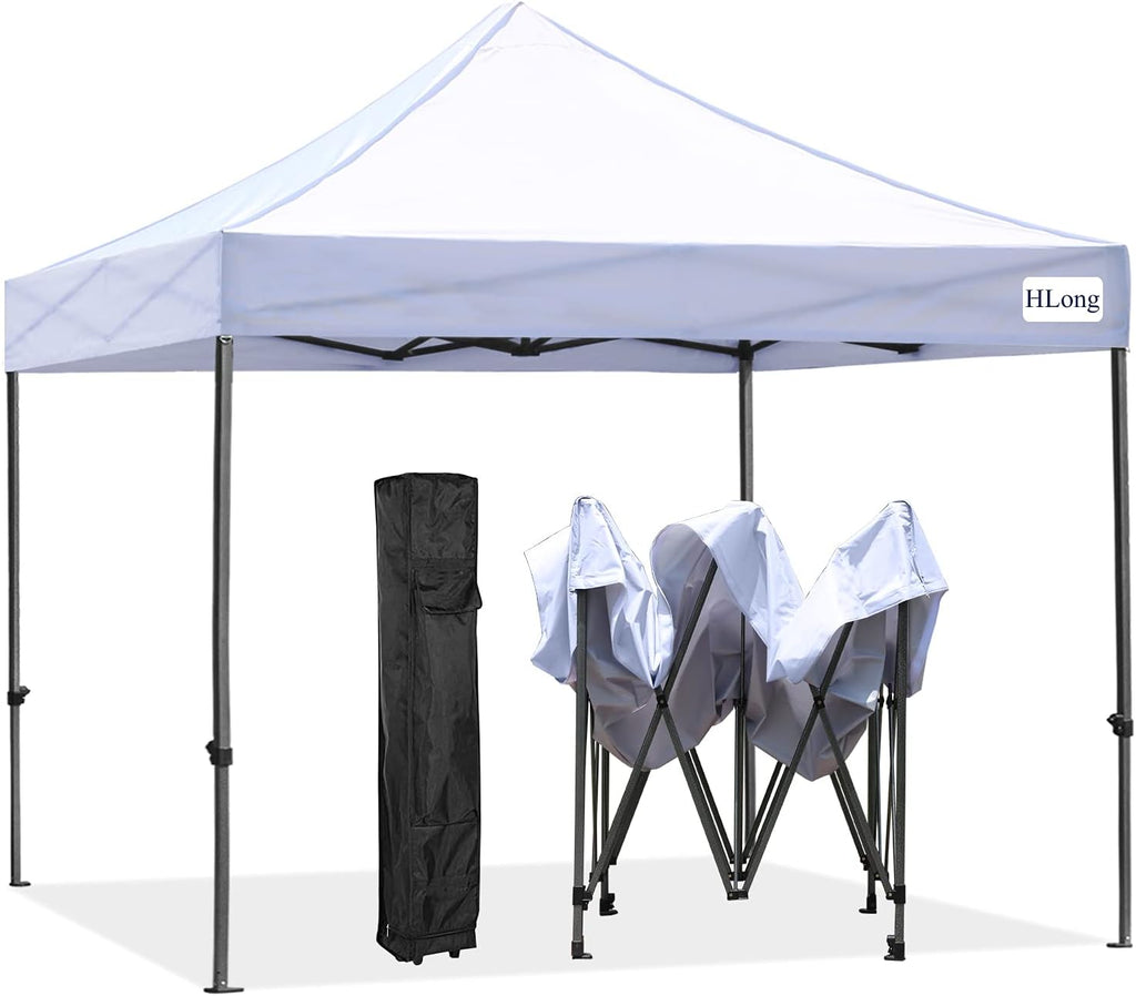 10x10 Black Heavy Duty Commercial Instant Pop Up Canopy Tent with Roller Bag L2205