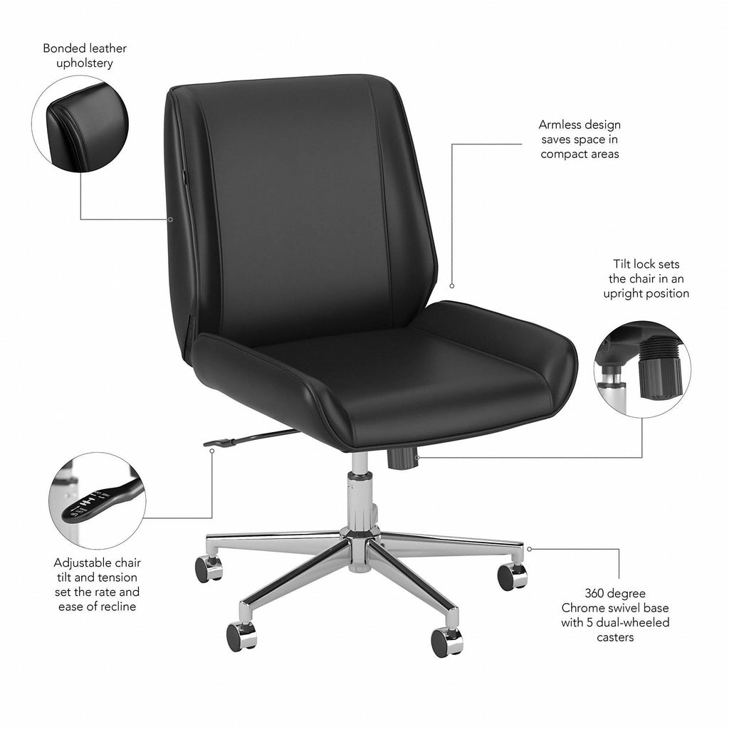 Light Gray Leather Office Chair C51026