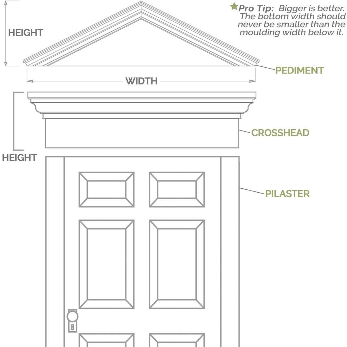 Flat Panel PVC Pilaster with Capital and Base (Pair) G285833
