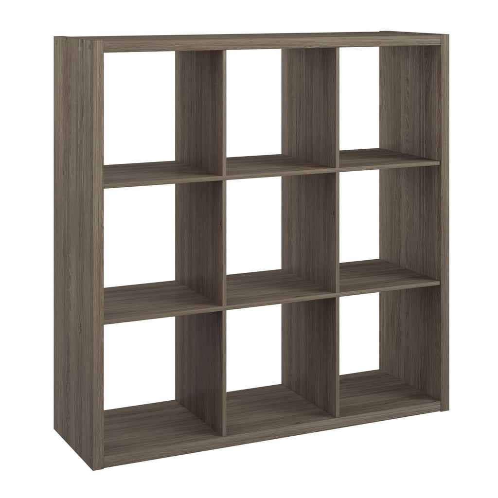 9-Cube Open Back Bookcase Storage Organizer, Graphite Gray S412