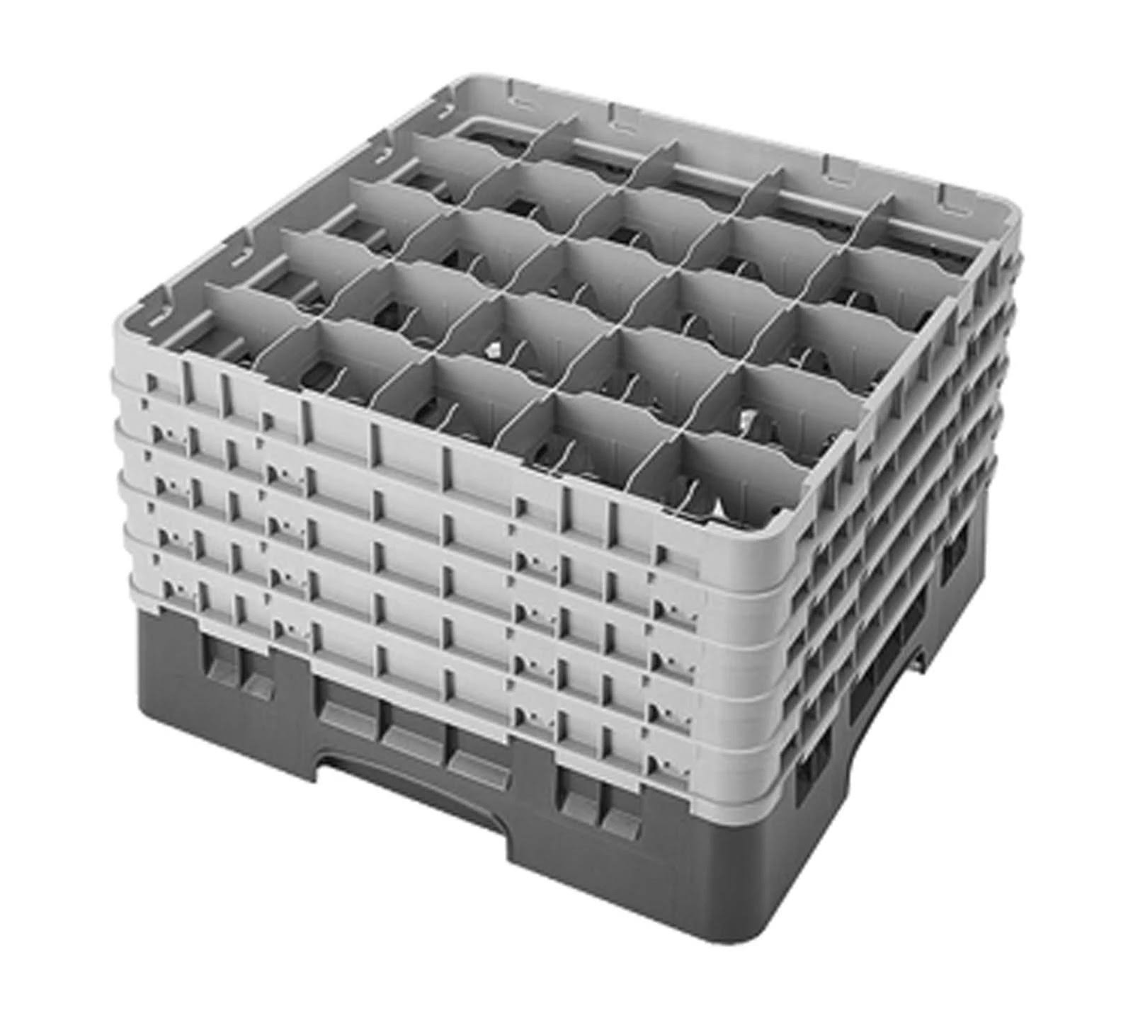Beige Glass Rack, 25 Compartments H27732