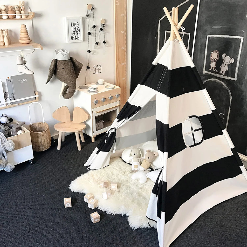 Kids Teepee Tent Foldable Indoor Outdoor Play Tent F22804