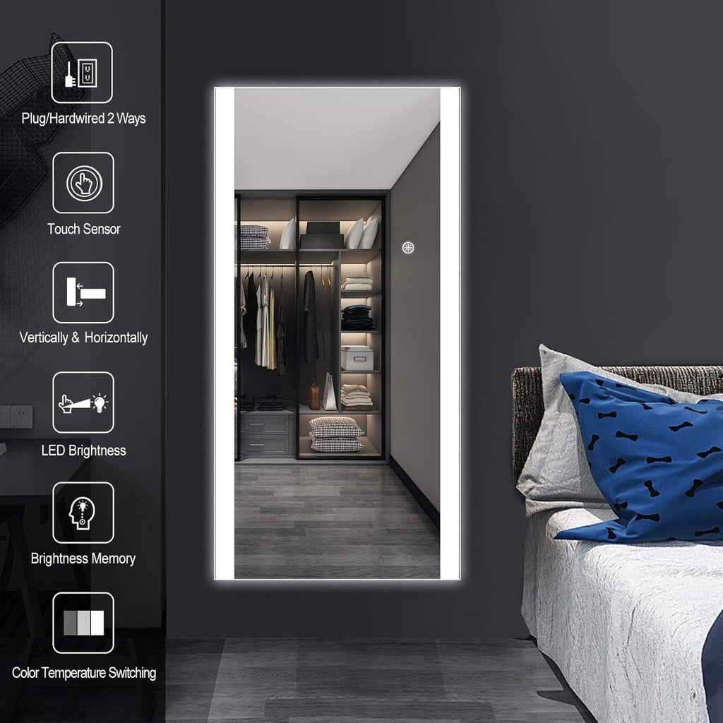 47x22 Full Length LED Wall Mounted Mirror F427836