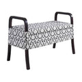 Rococo Wooden Arm Storage Bench L55229