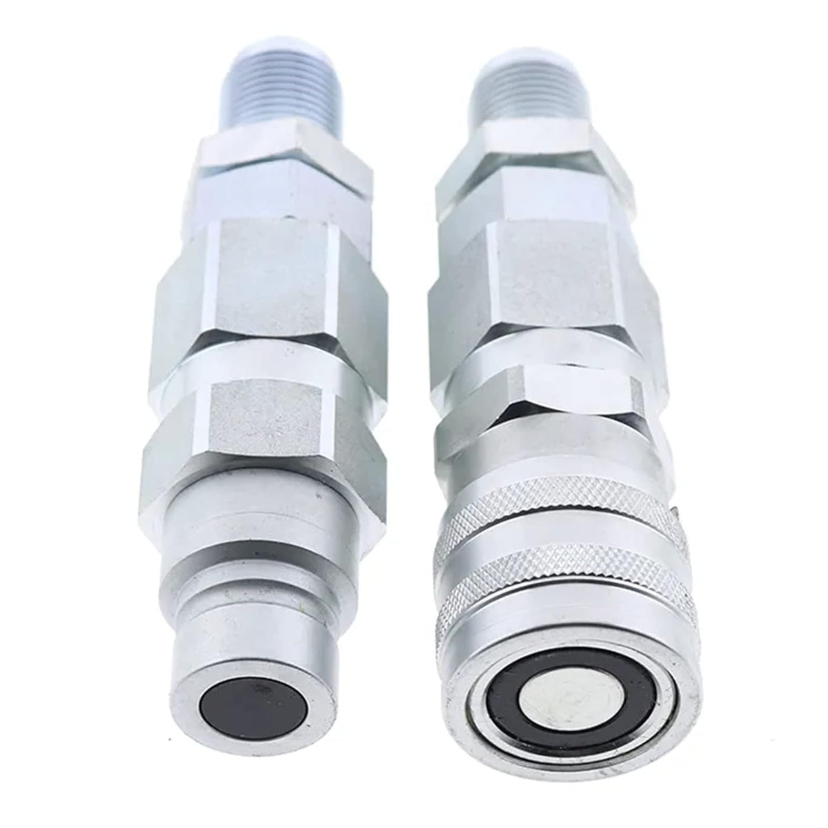 10 JIC Thread 1/2 Flat Face Hydraulic Quick Connect Coupler Set R563525