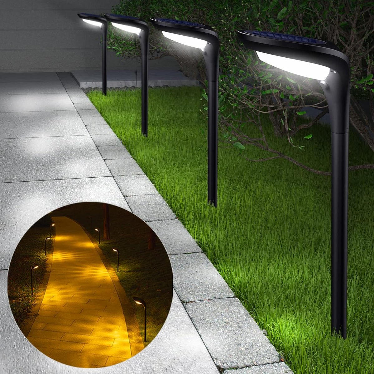 4 Pack Solar Pathway Lights B5644