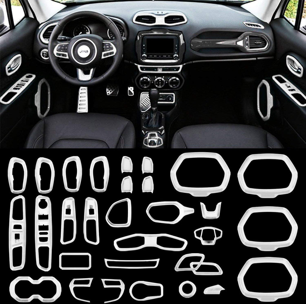 31 Pcs Car Interior Accessories Red Trim Cover X667215