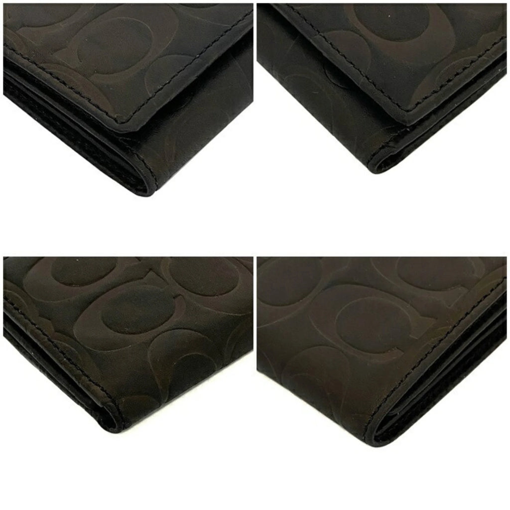 Dark Brown Leather Tri-Fold Wallet O29097