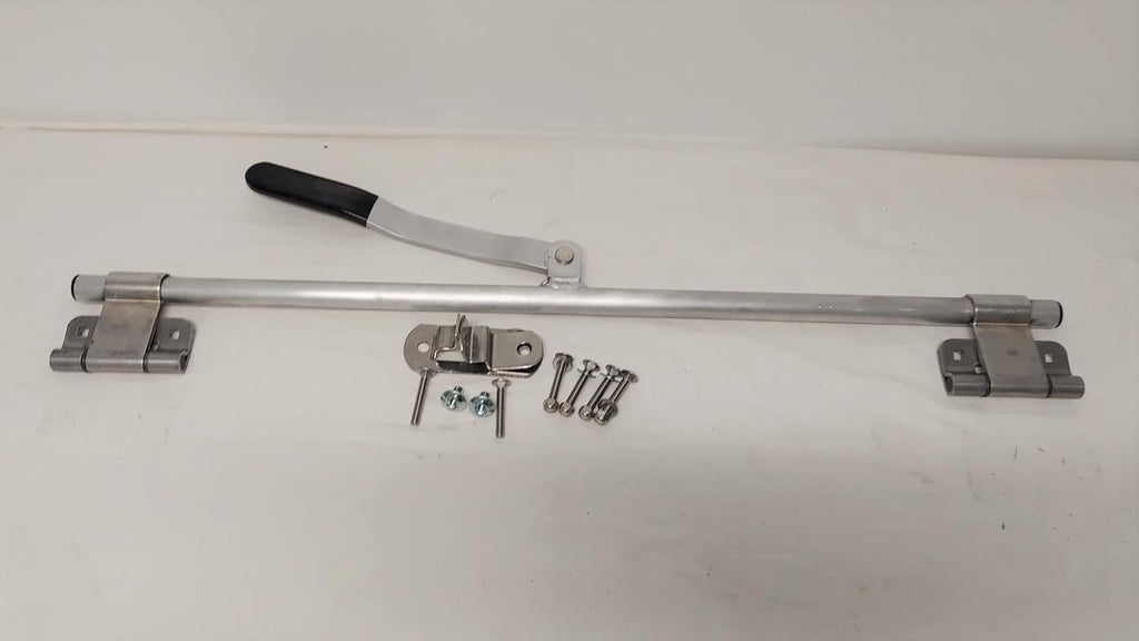 60" Aluminum Cargo Trailer Door Latch with SS Hasp and Mounting Hardware H5931