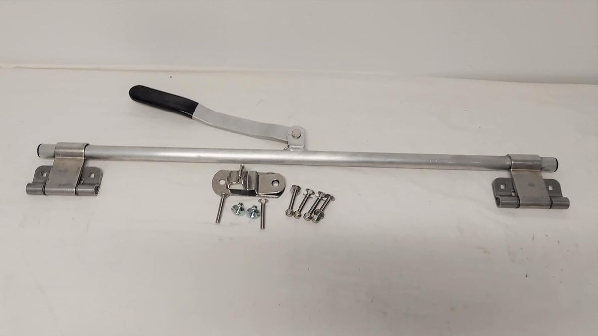 60" Aluminum Cargo Trailer Door Latch with SS Hasp and Mounting Hardware H5931
