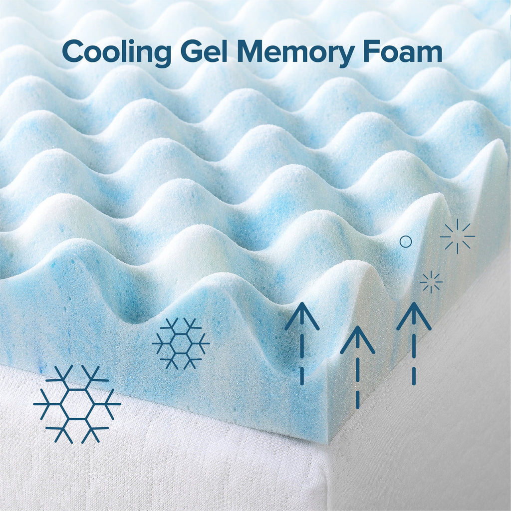 Queen Gel Memory Foam Mattress Topper P569