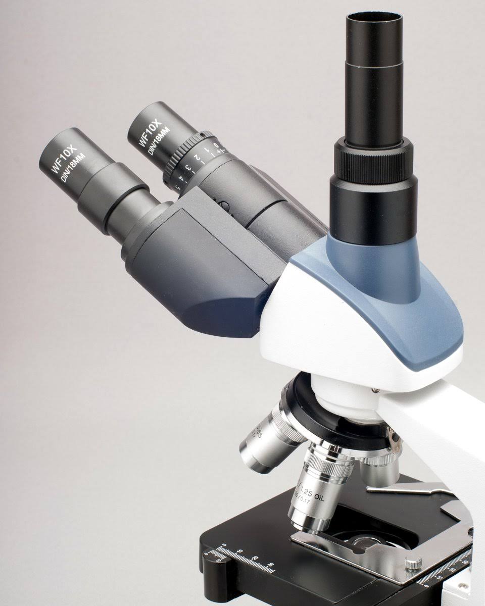 2000X LED Trinocular Compound Microscope with 3D Mechanical Stage and 9MP Camera V800