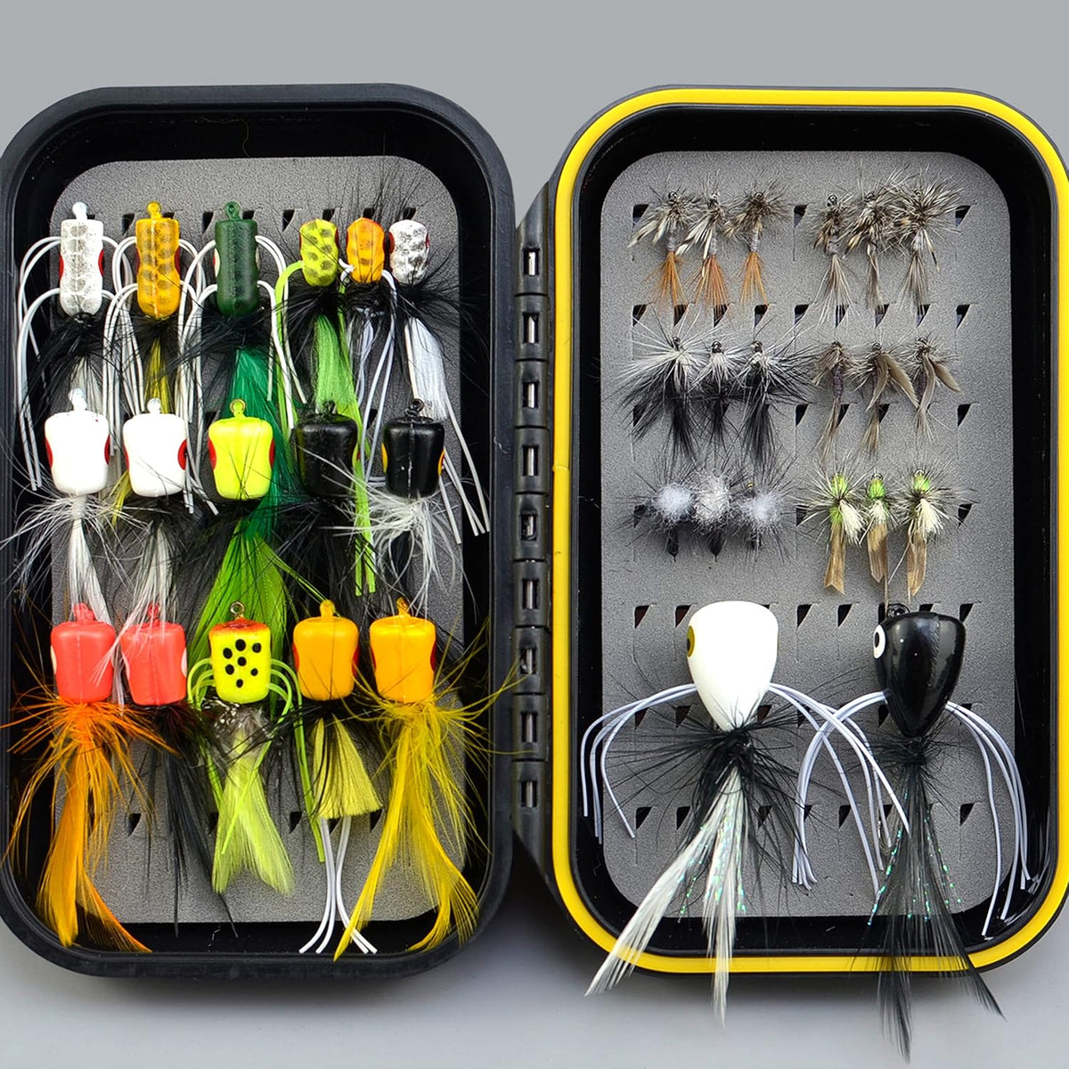 Fly Fishing Flies Kit with Waterproof Fly Box Pack of 2 T27423