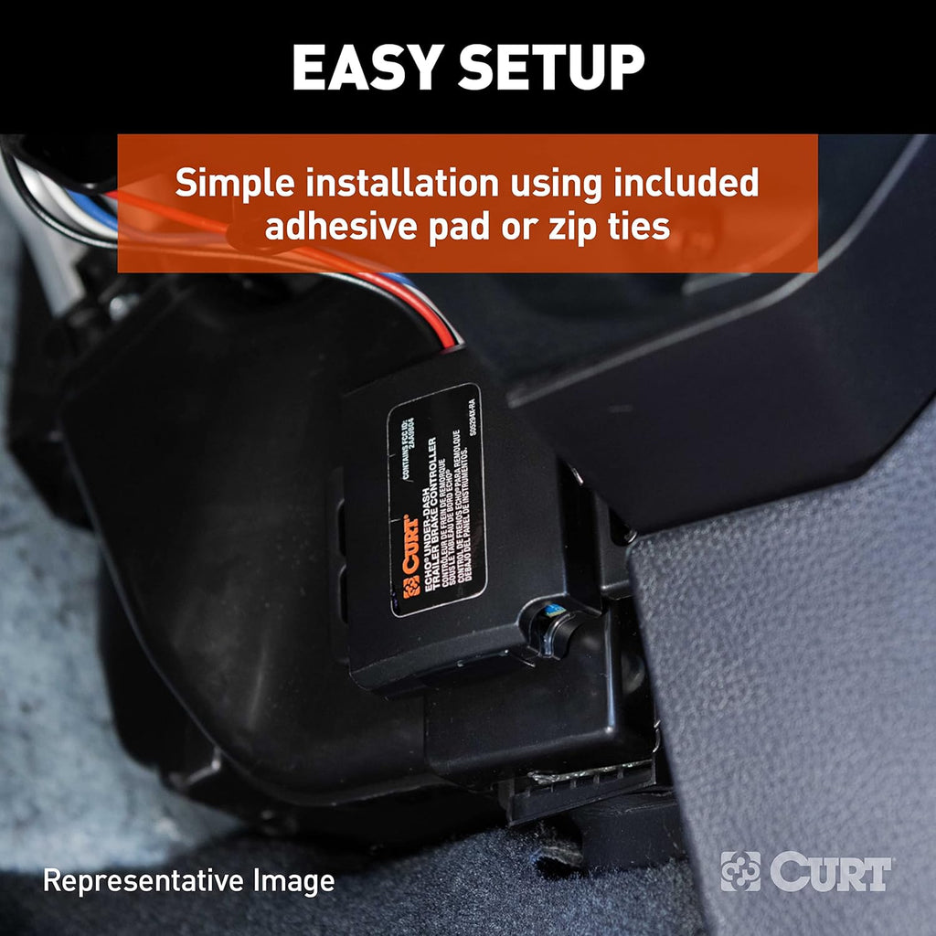 Electric Trailer Brake Controller with Bluetooth-Enabled Smartphone Connection U434596