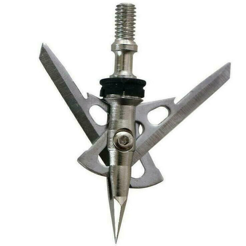 12Pcs 2-Blade Screw-In Arrowheads I34135