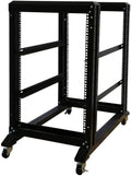 4 Post 19 inch Adjustable Cold Rolled Steel Server Rack T4417